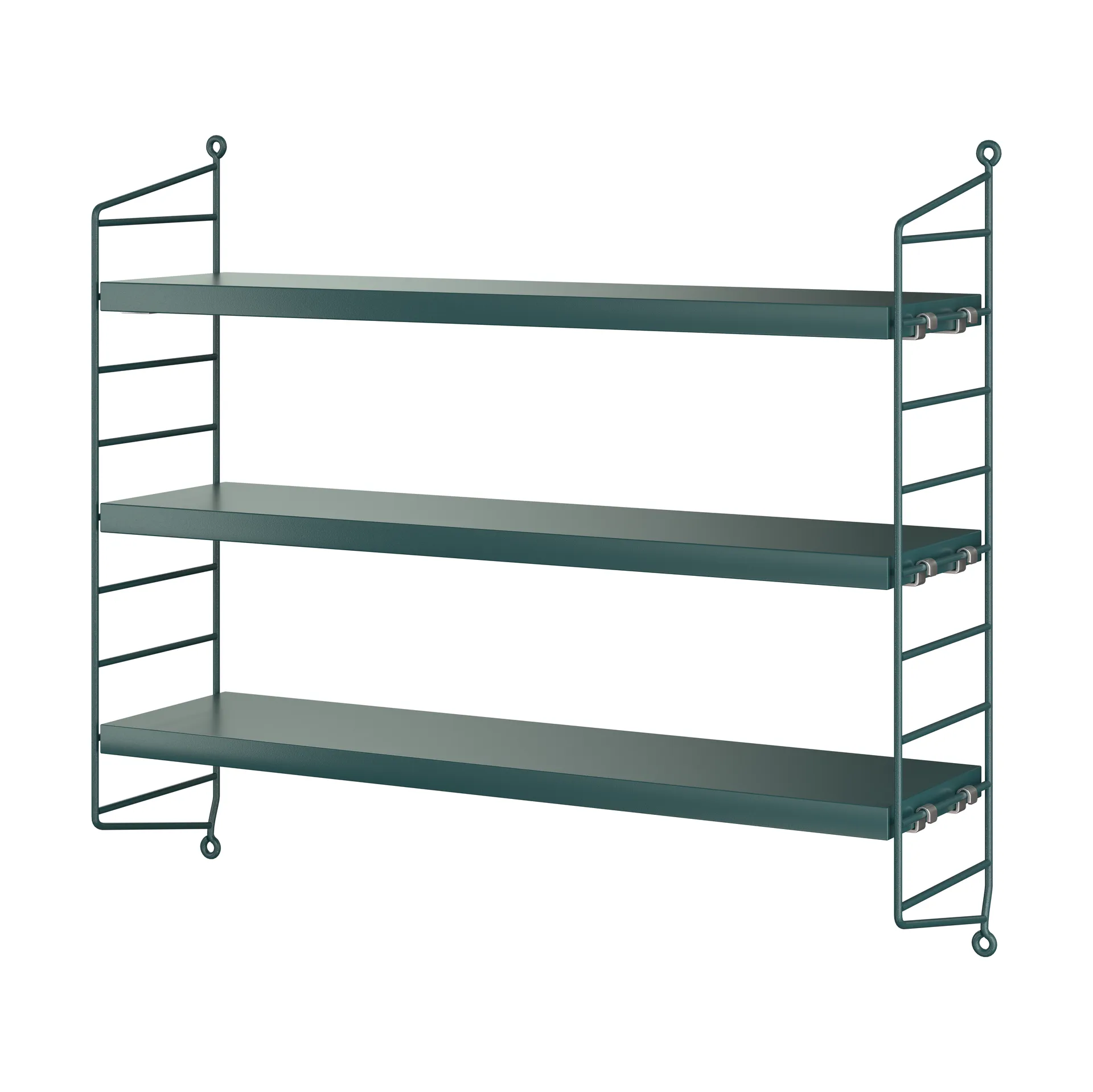 String Pocket wall shelf, Tegnér green String