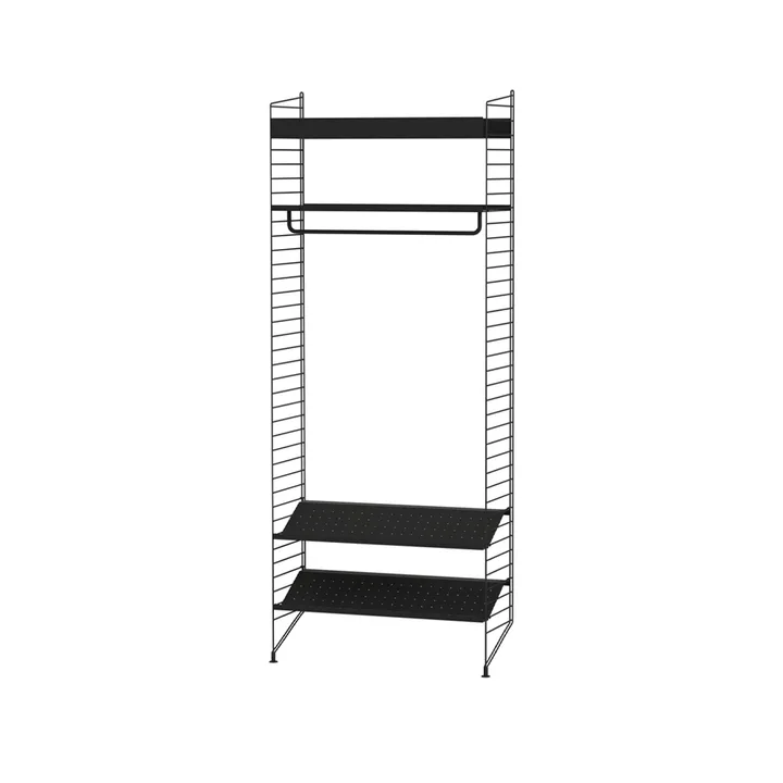 String Shelf black - Combination L - String