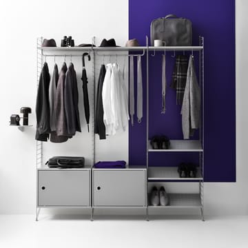 String shelf cabinet with door - Grey, 58x30 cm - String