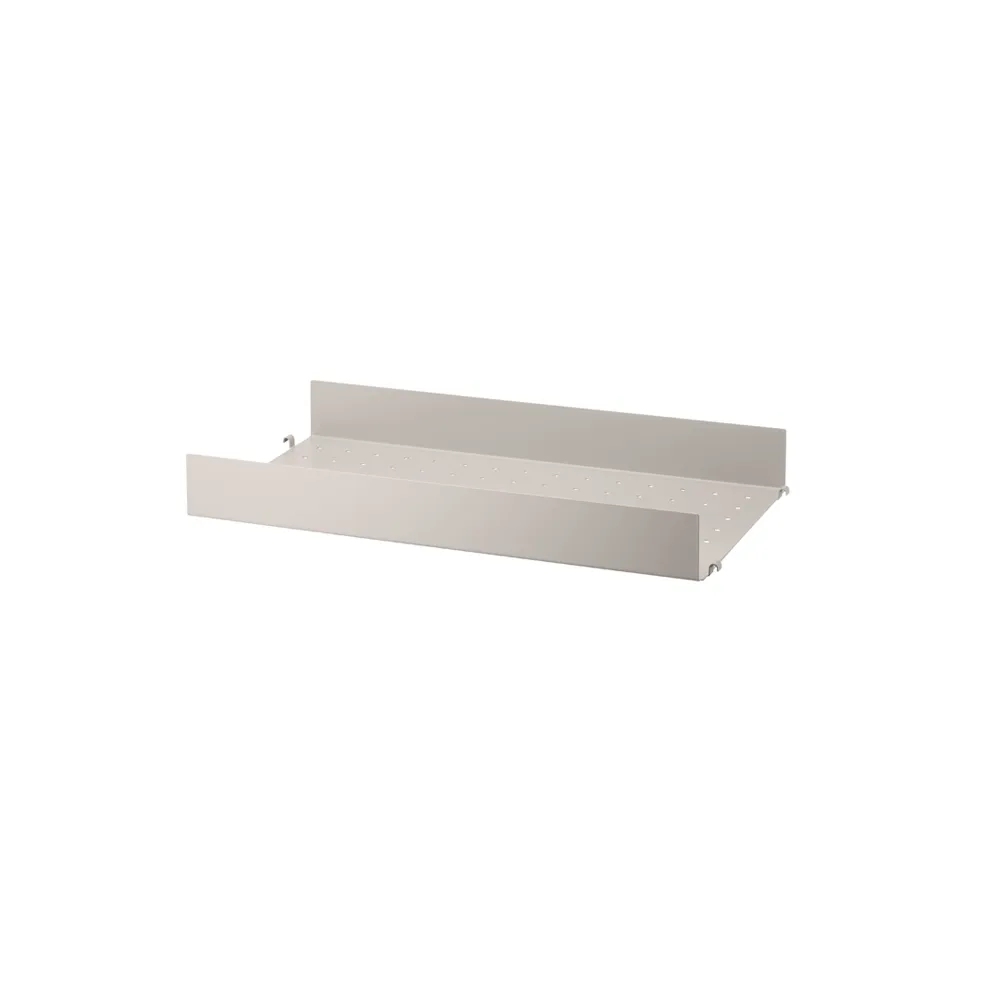 String shelf metal, Beige, 58x30 cm, high edge String