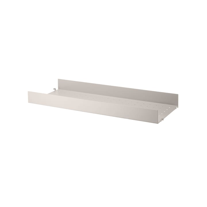 String shelf metal - Beige, 78x30 cm, high edge - String