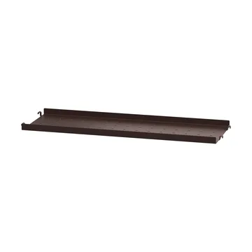 String shelf metal - Dark brown, 58x20, low rim - String