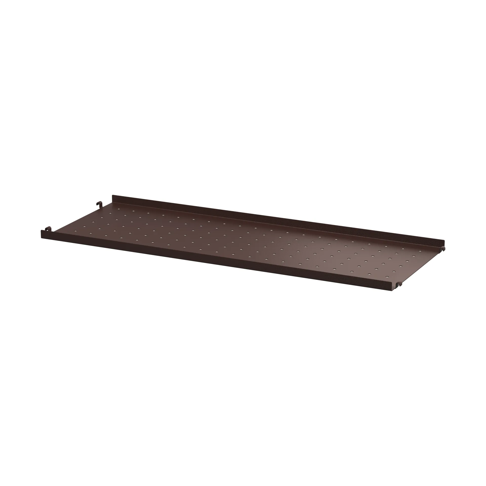 String shelf metal, Dark brown, 78x30, low rim String