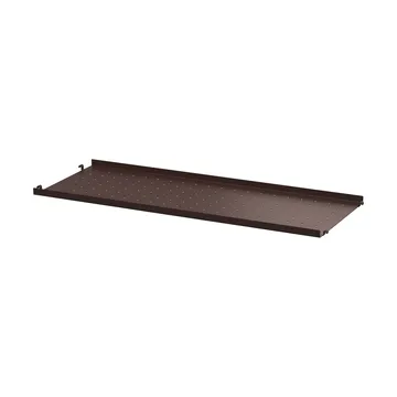 String shelf metal - Dark brown, 78x30, low rim - String