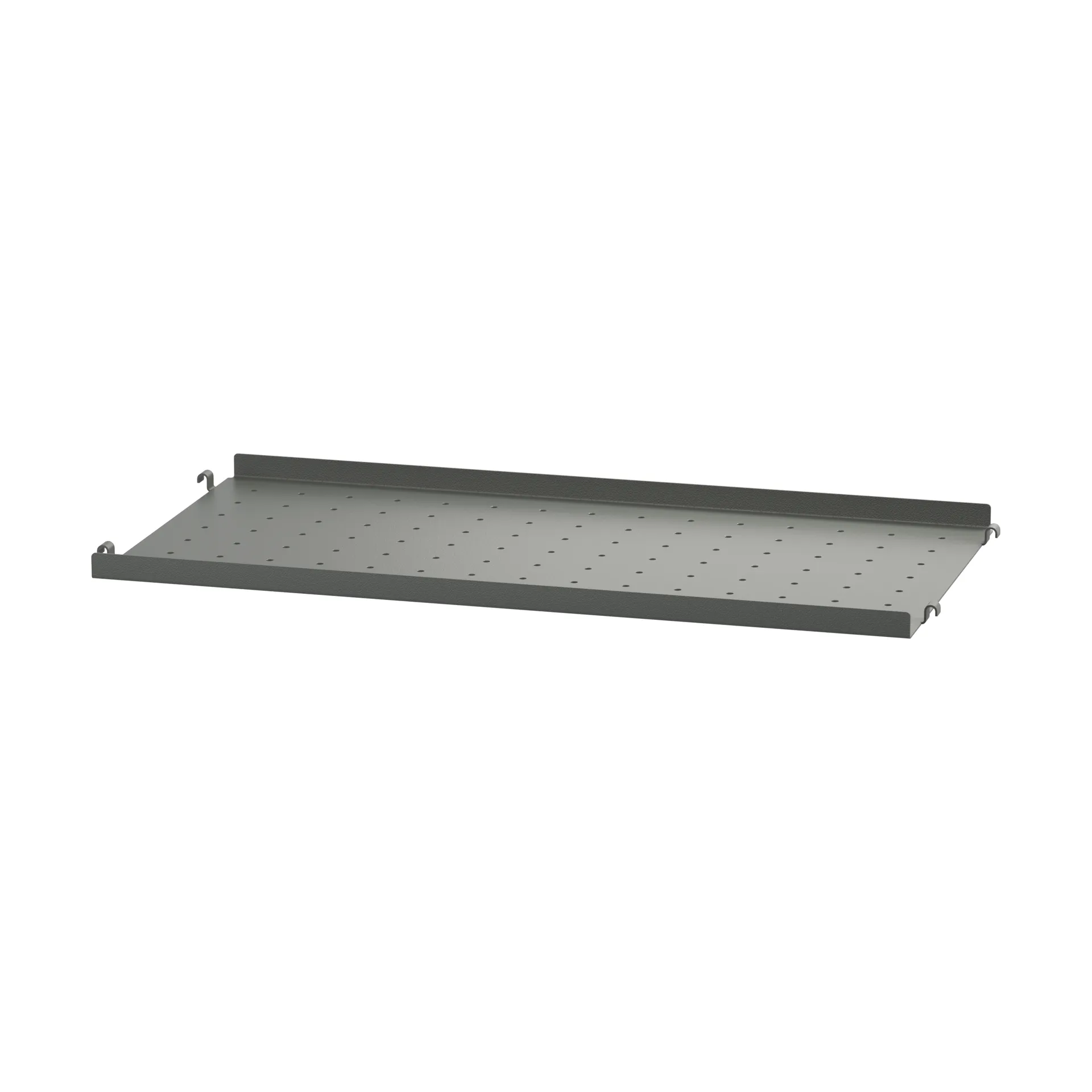 String shelf metal, Dark grey, 58x20 cm, low edge String