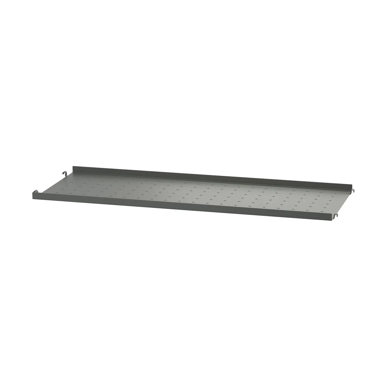 String String shelf metal Dark grey, 78x30 cm, low edge