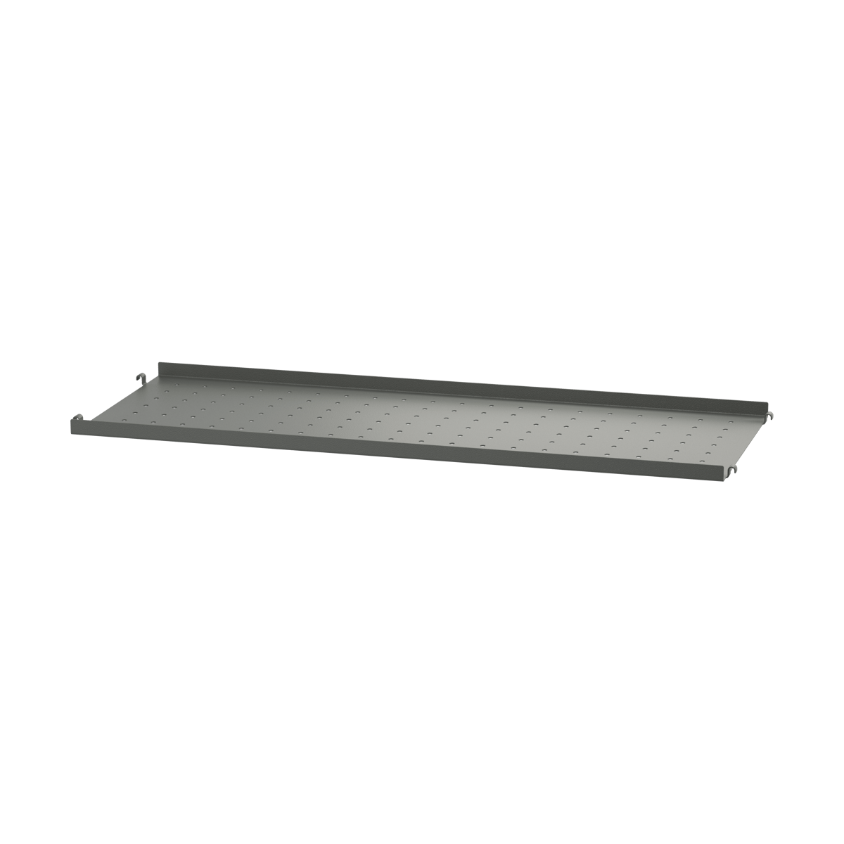 String String shelf metal Dark grey, 78x30 cm, low edge