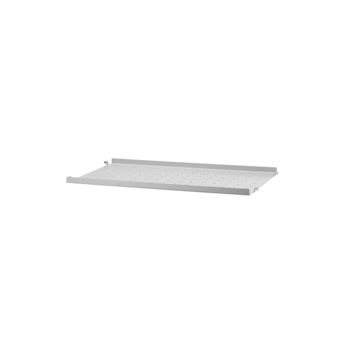 String shelf metal - Grey, 58x30 cm, low edge - String