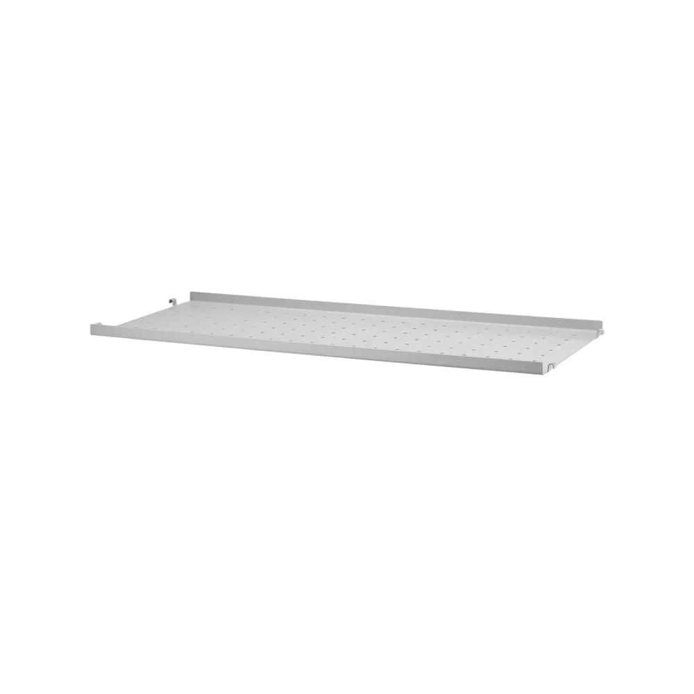 String shelf metal, Grey, 78x30 cm, low edge String
