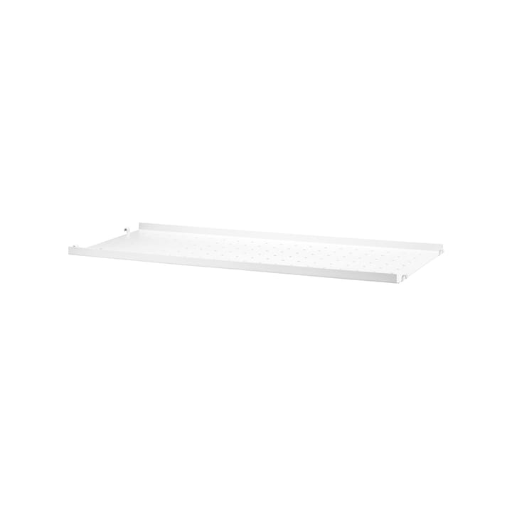 String shelf metal - White, 78x20 cm, low edge - String