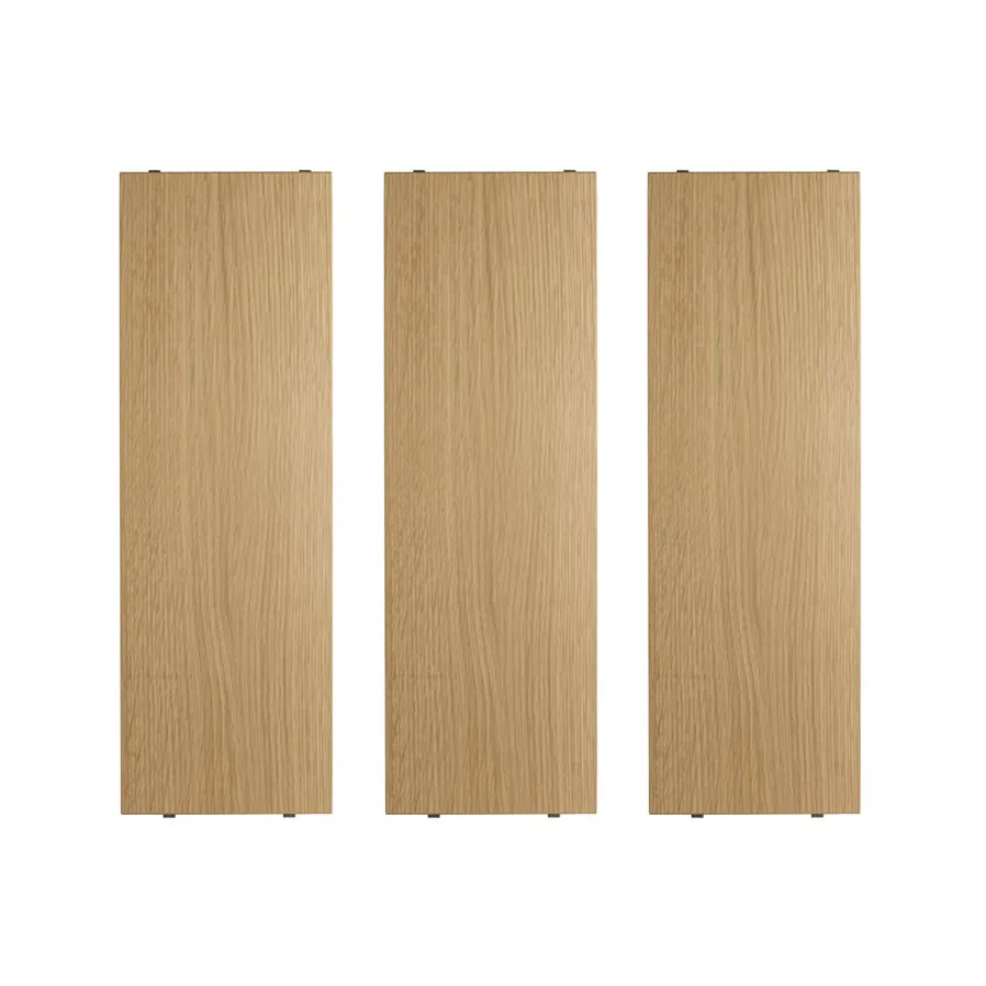 String shelf Oak, 58x20 cm, 3-pack | Scandinavian Design | Shelves & shelving systems | Beige