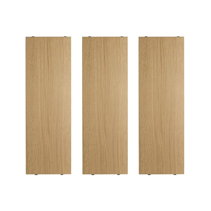 String shelf - Oak, 58x20 cm, 3-pack - String