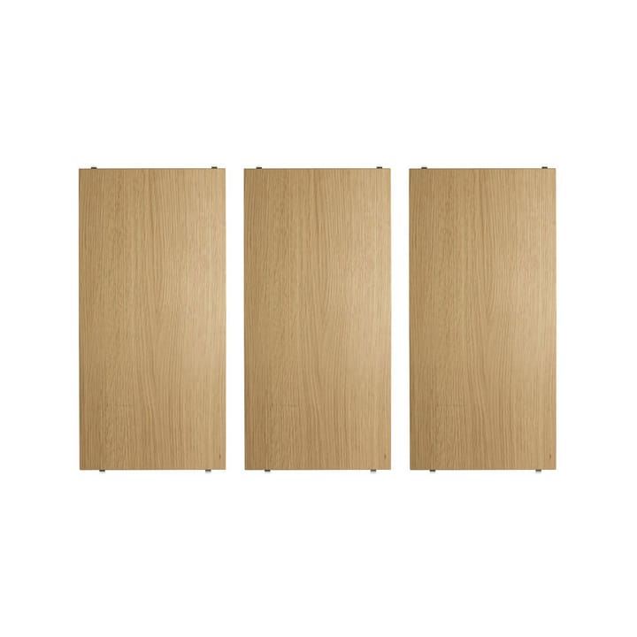 String shelf - Oak, 58x30 cm, 3-pack - String