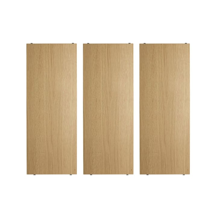 String shelf - Oak, 78x30 cm, 3-pack - String
