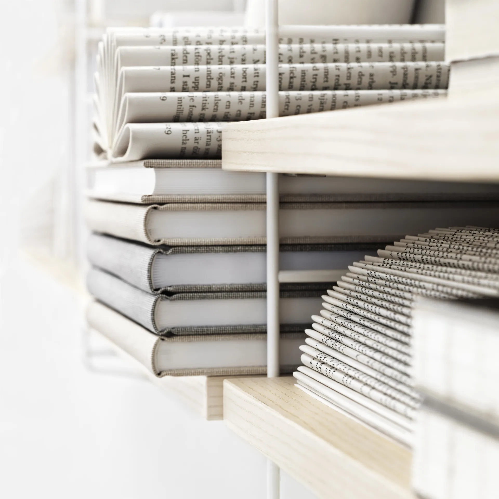 String shelf Pocket ash-white, ash-white String