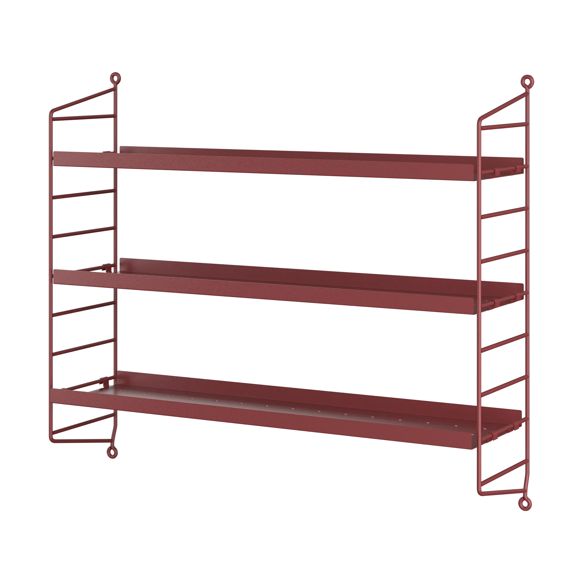 String shelf Pocket metal, Oxtorg red String