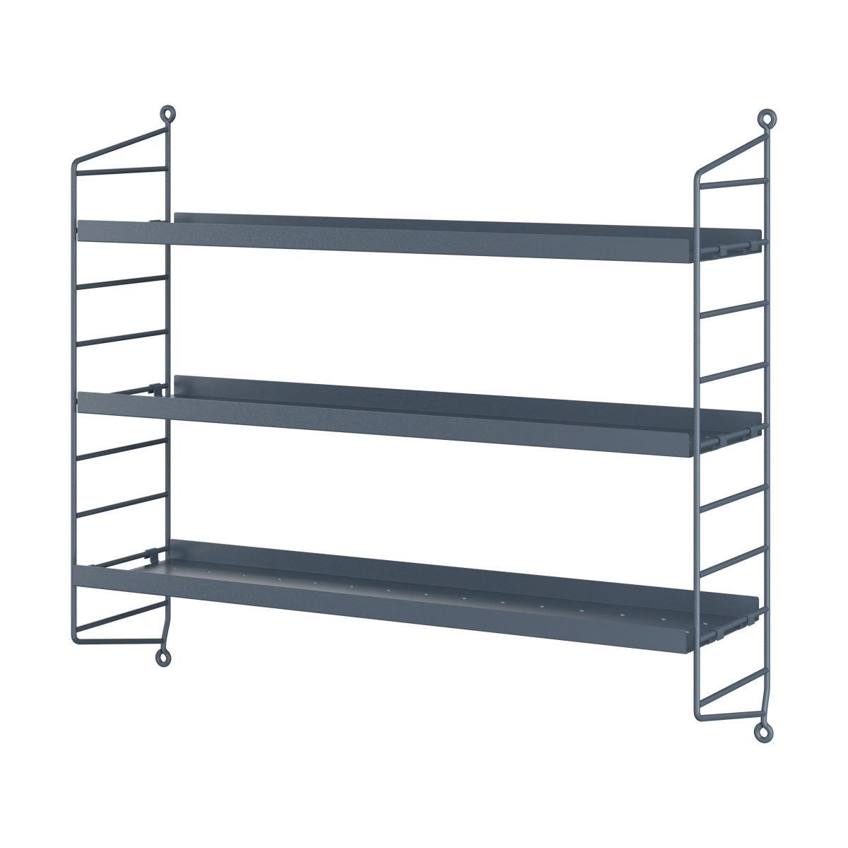 String shelf Pocket metal Sergel grey | Scandinavian Design | Shelves & shelving systems | Grey