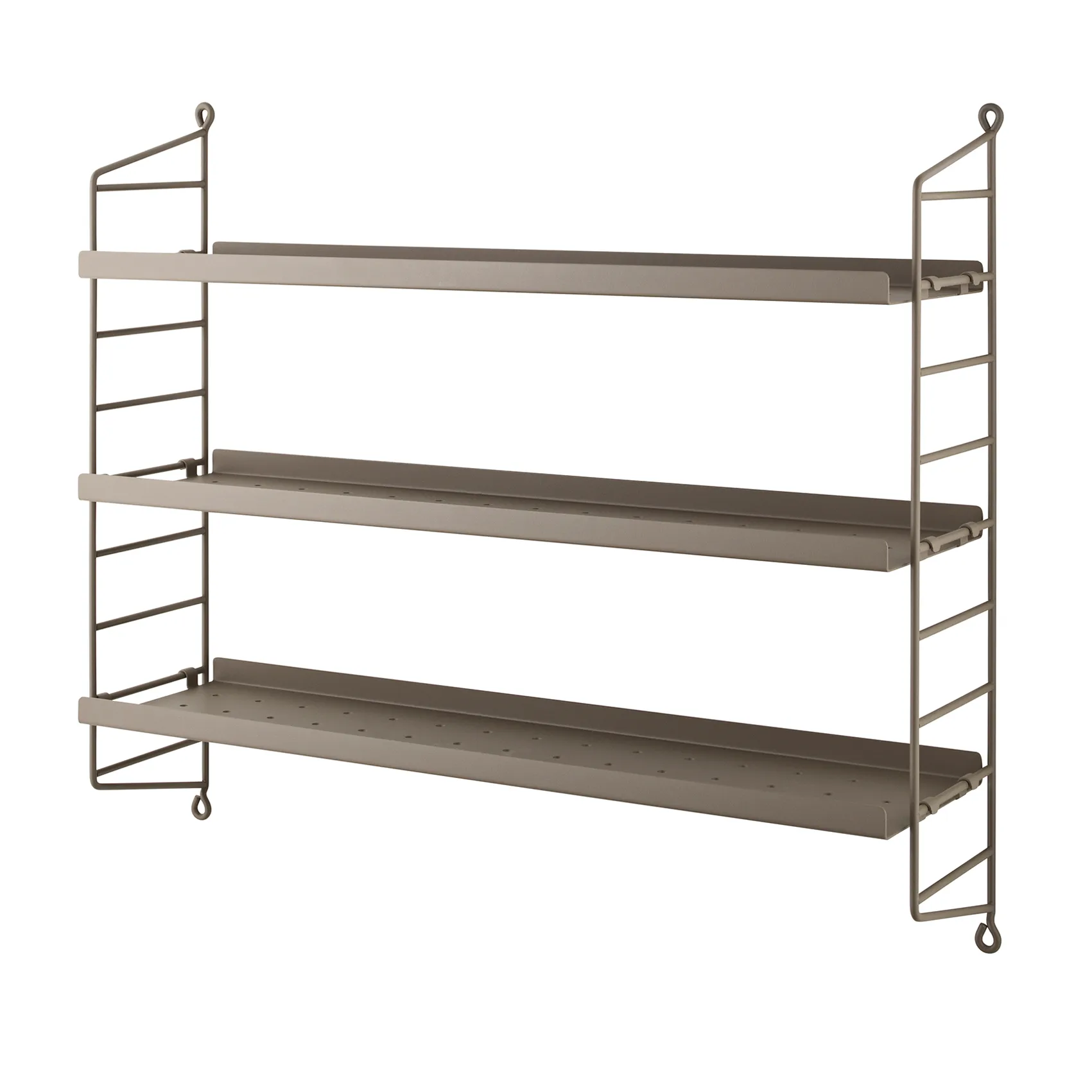 String shelf Pocket metal, taupe String