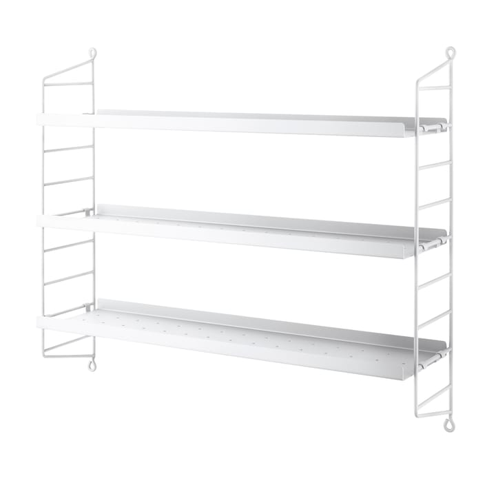 String shelf Pocket metal - white - String