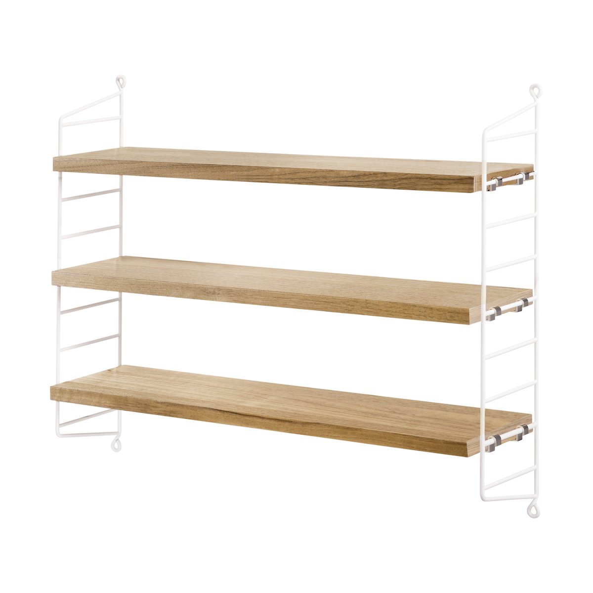 String shelf Pocket oak-white oak-white | Scandinavian Design | Shelves & shelving systems | Brown