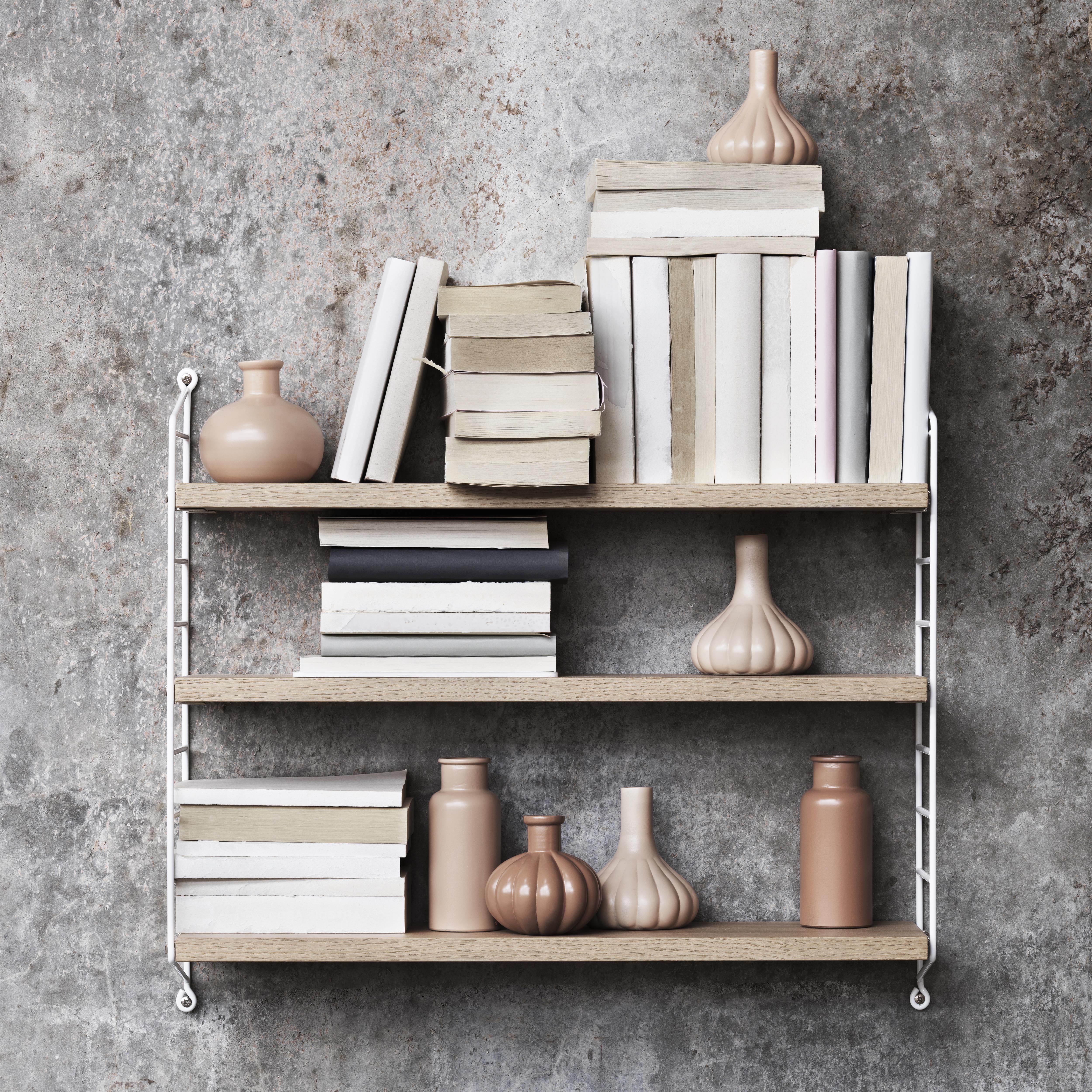 String shelf Pocket oak-white from String - NordicNest.com