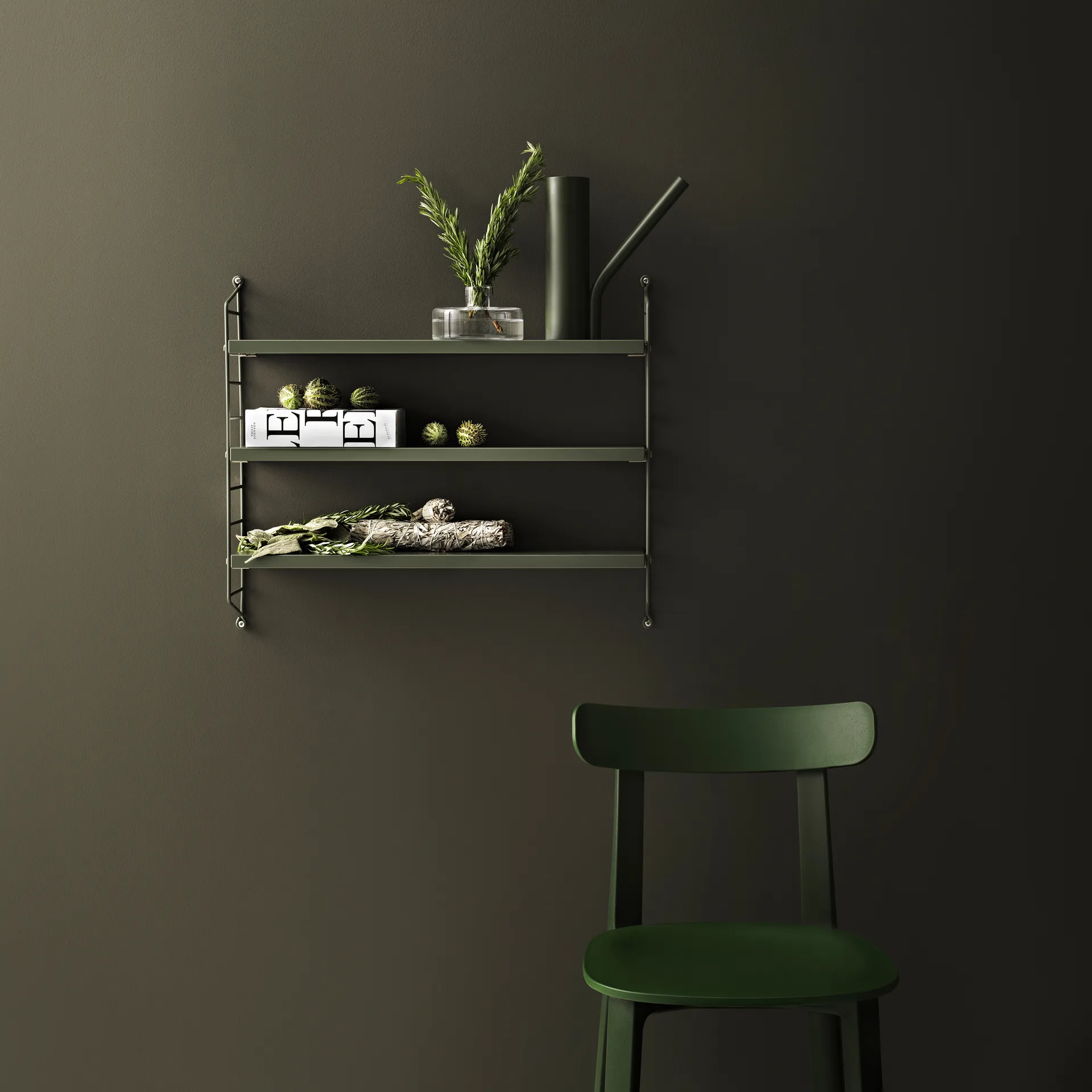 String shelf Pocket sage, Sage (green) String
