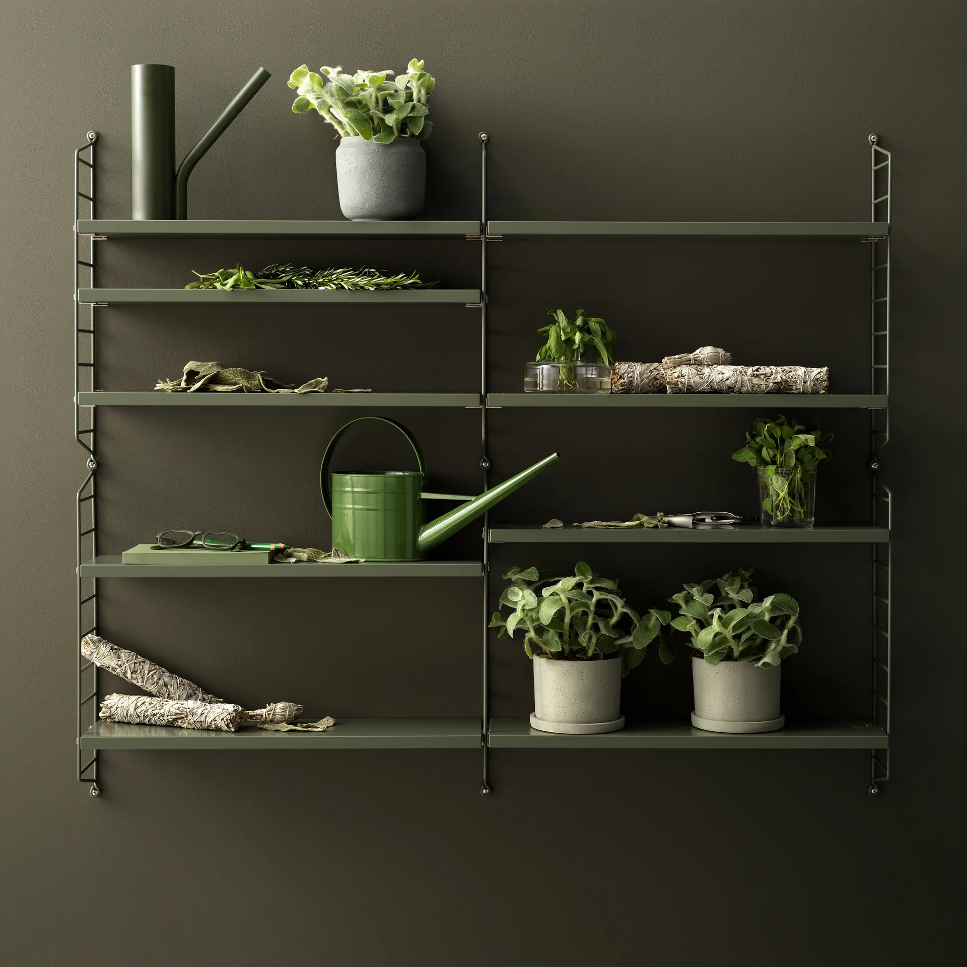 String shelf Pocket sage, Sage (green) String