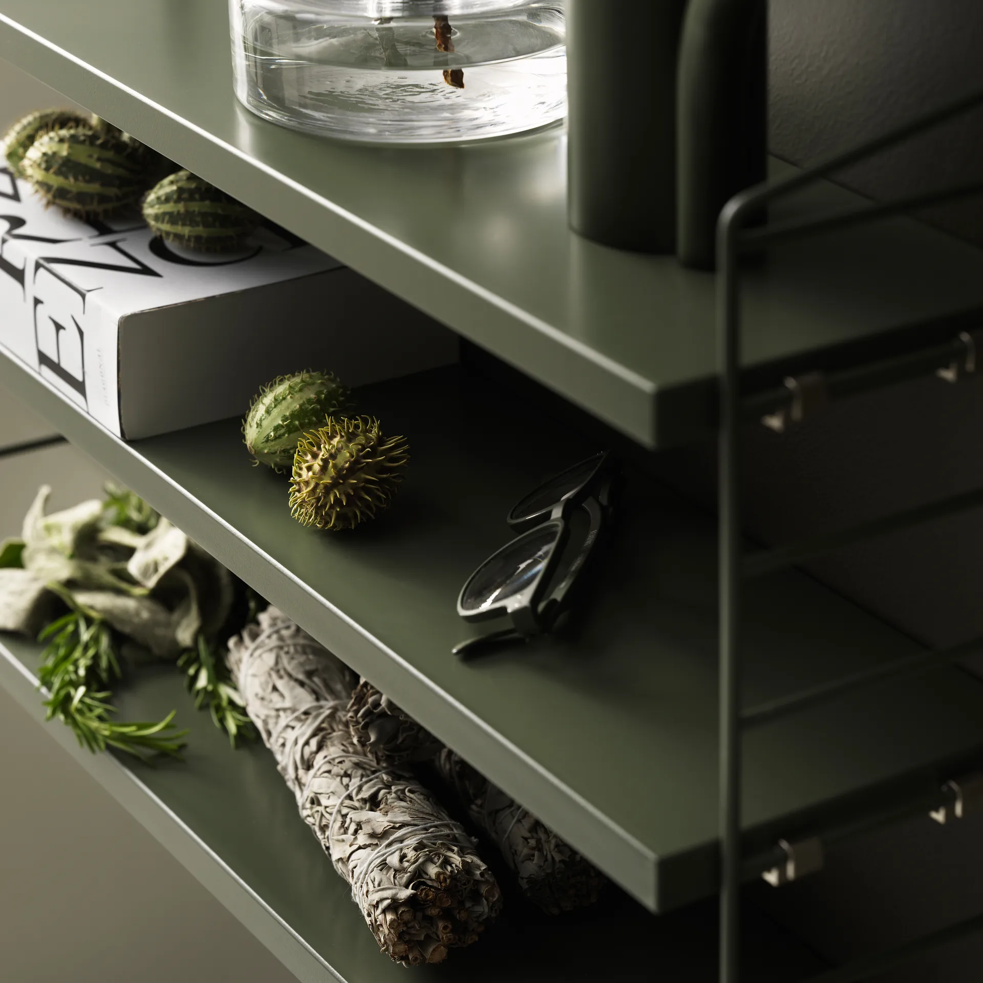String shelf Pocket sage, Sage (green) String