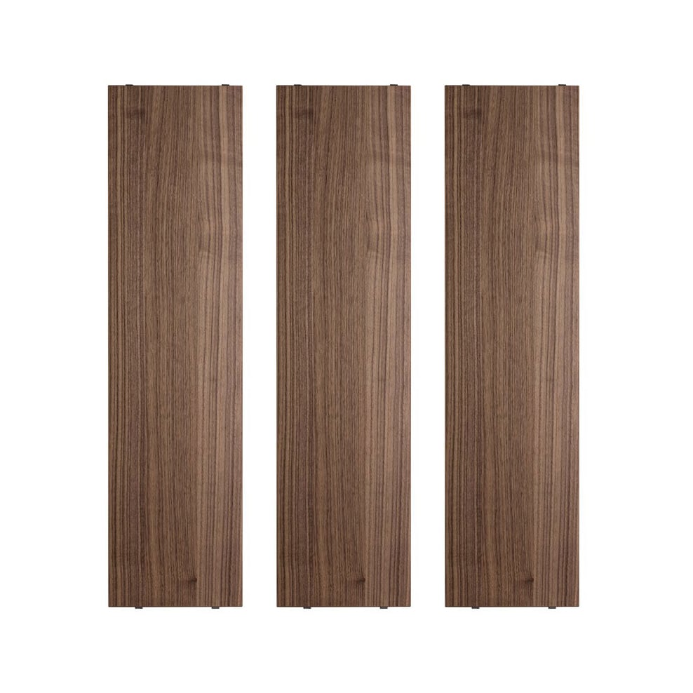 String shelf Walnut, 78x20 cm, 3-pack | Scandinavian Design | Shelves & shelving systems | Brown