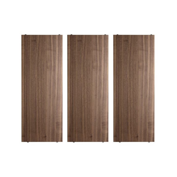 String shelf - Walnut, 78x30 cm, 3-pack - String