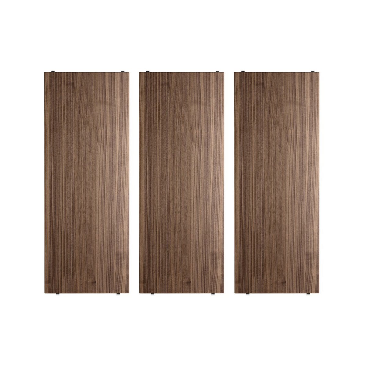 String shelf Walnut, 78x30 cm, 3-pack | Scandinavian Design | Shelves & shelving systems | Brown