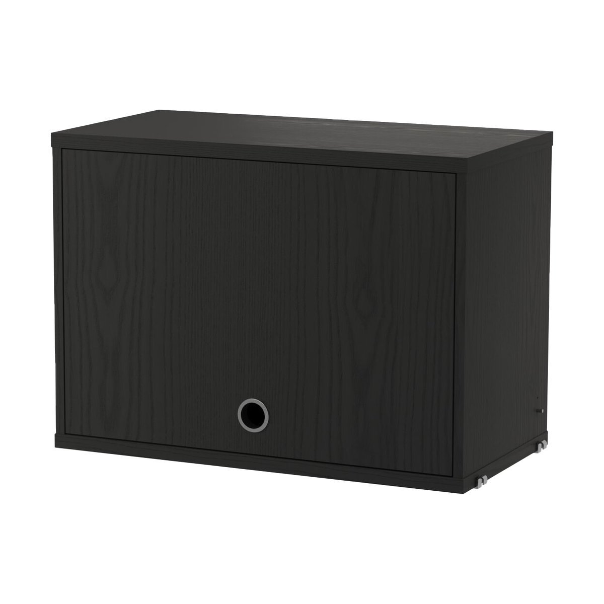 String top cabinet 58 cm Black stained ash | Scandinavian Design | Display & glass cabinets | Black