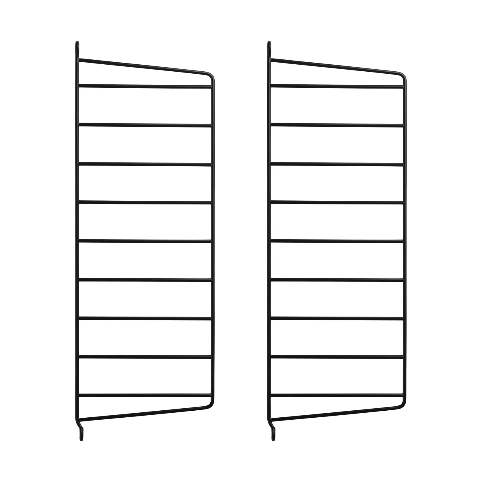 String wall panels, Black, 50x20 cm, 2-pack String