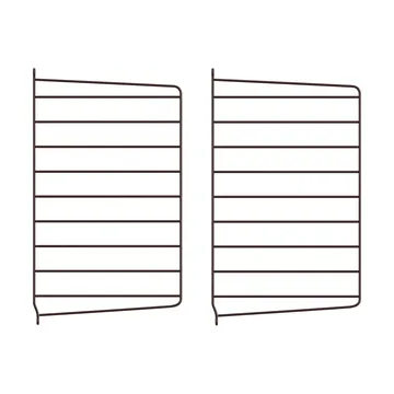 String wall panels - Dark brown, 50x30 cm, 2-pack - String