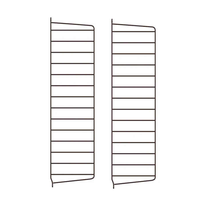 String wall panels - Dark brown, 75x20 cm, 2-pack - String