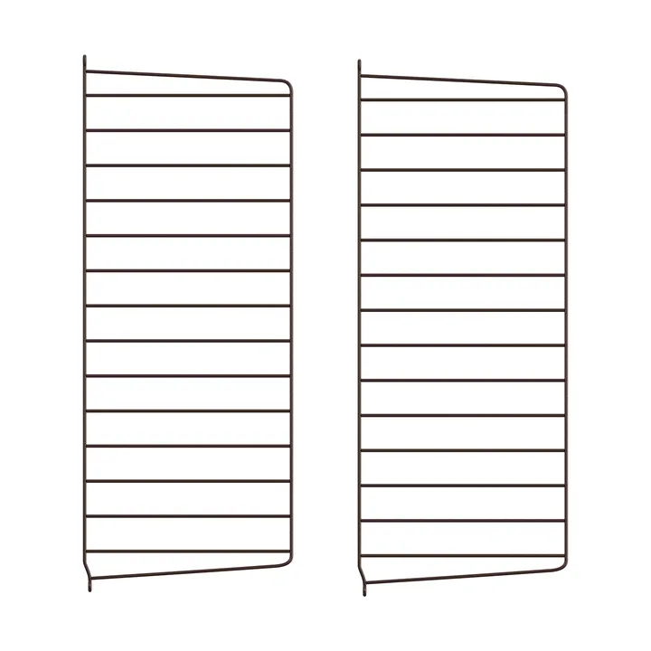 String wall panels - Dark brown, 75x30 cm, 2-pack - String