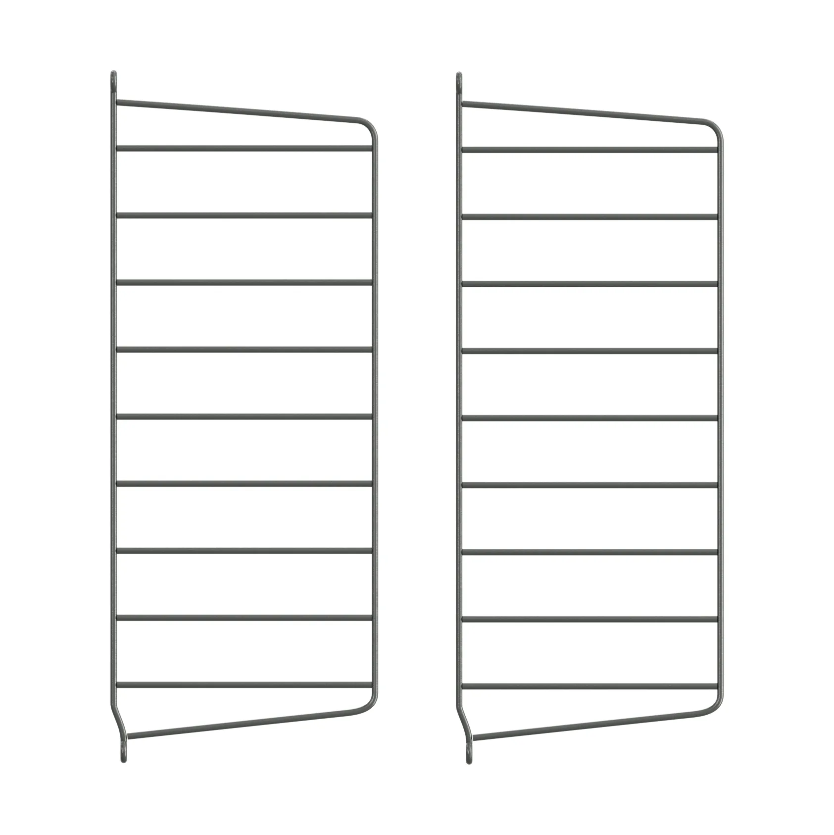 String wall panels, Dark grey, 50x20 cm, 2-pack String