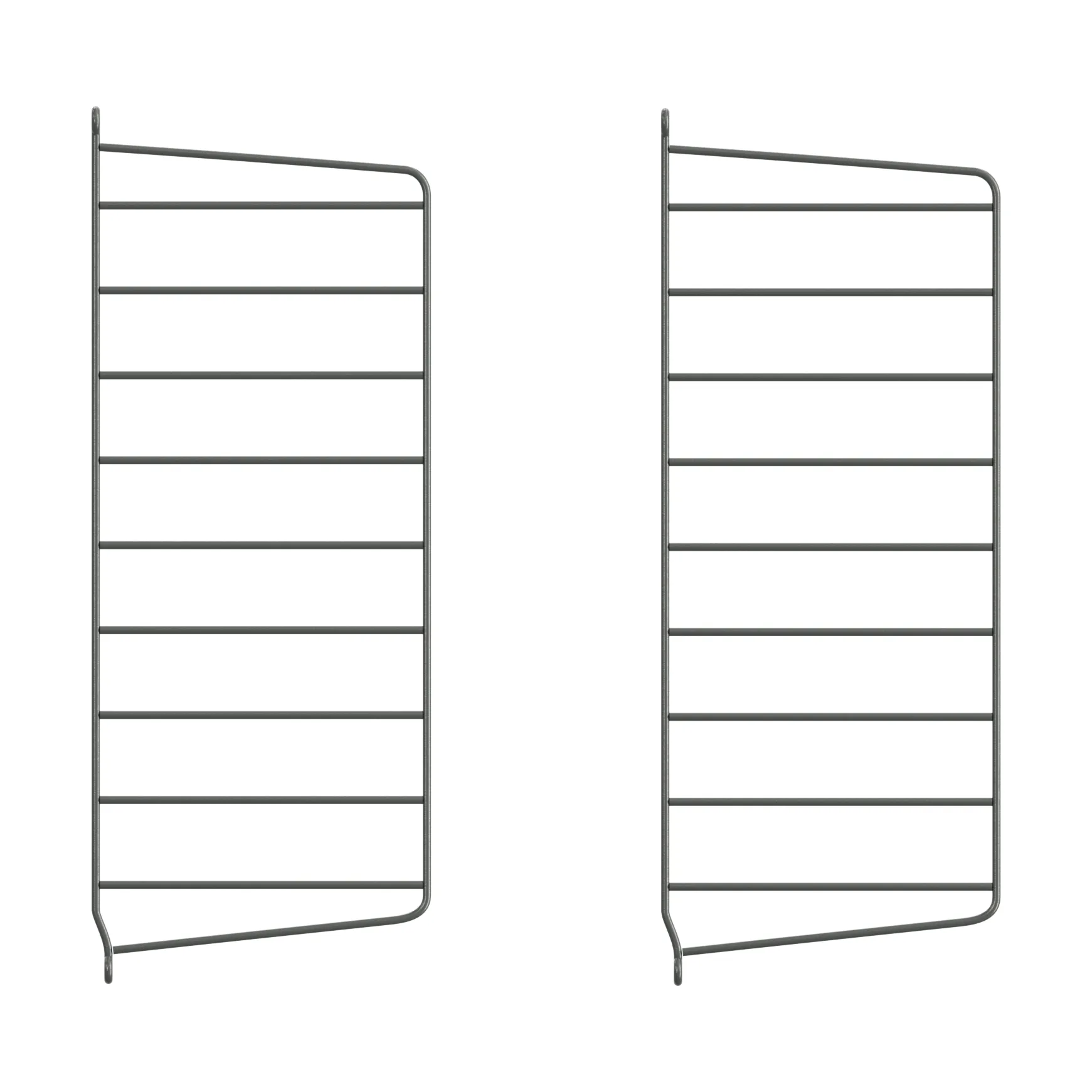 String wall panels, Dark grey, 50x20 cm, 2-pack String