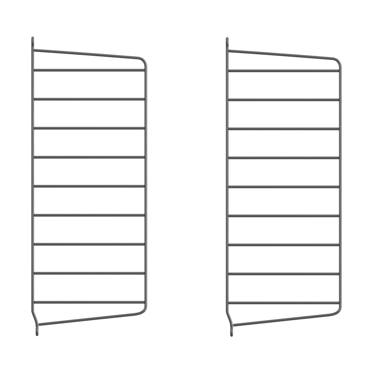 String wall panels Dark grey, 50x20 cm, 2-pack | Scandinavian Design | Shelves & shelving systems | Grey