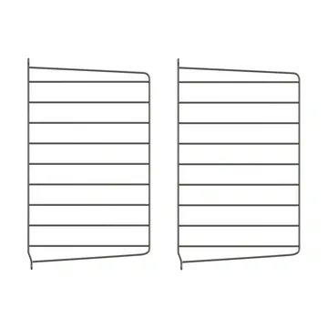 String wall panels - Dark grey, 50x30 cm, 2-pack - String