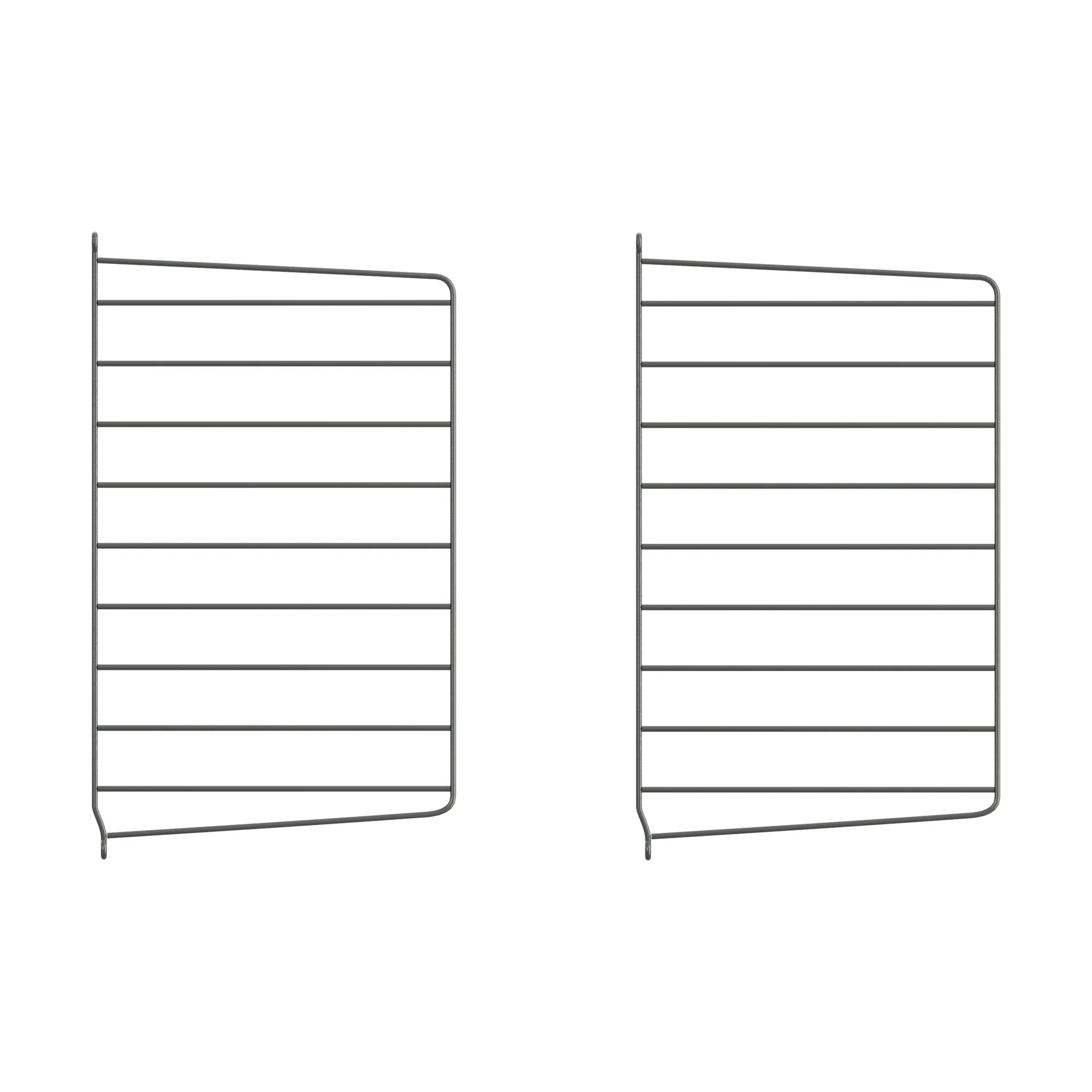 String wall panels, Dark grey, 50x30 cm, 2-pack String