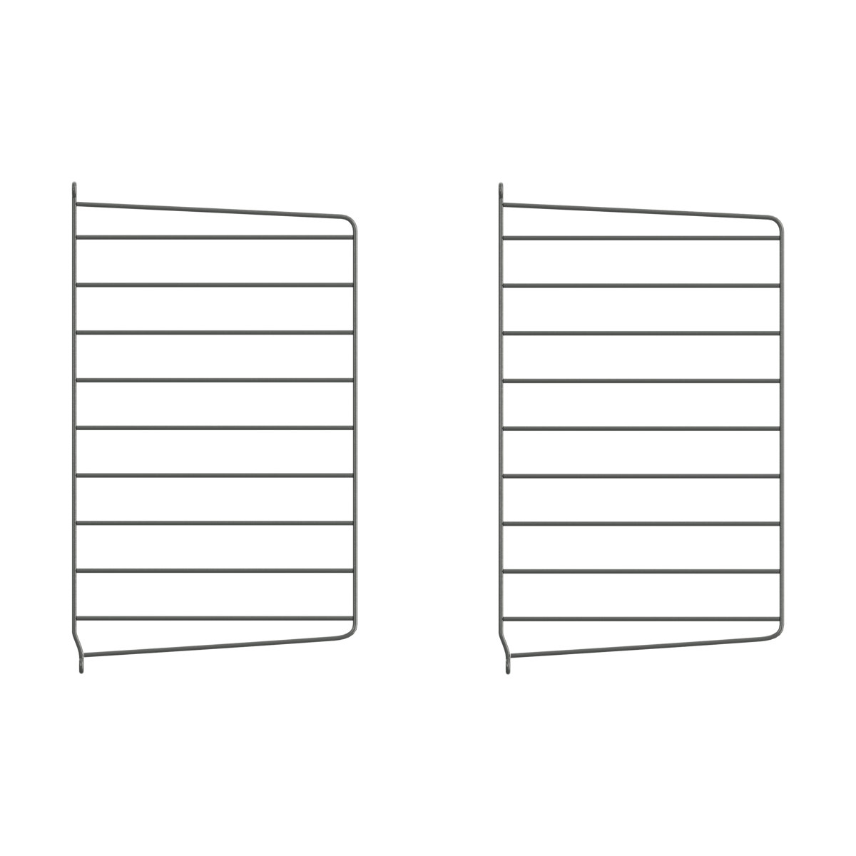String wall panels Dark grey, 50x30 cm, 2-pack | Scandinavian Design | Shelves & shelving systems | Grey