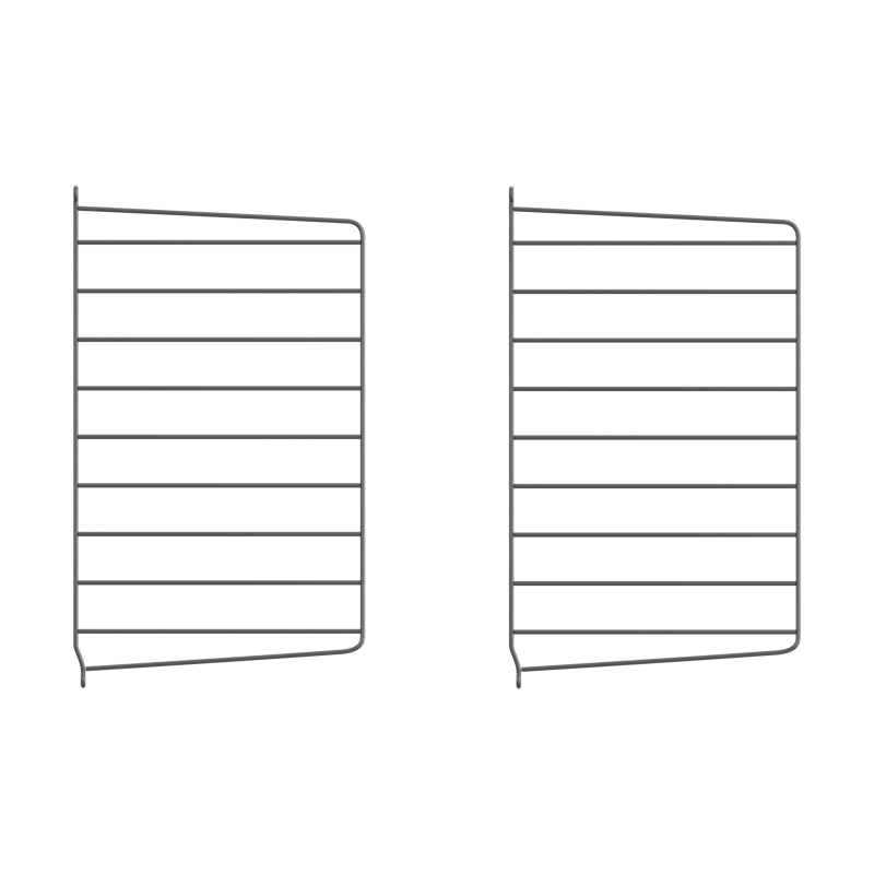 String String wall panels Dark grey, 50x30 cm, 2-pack