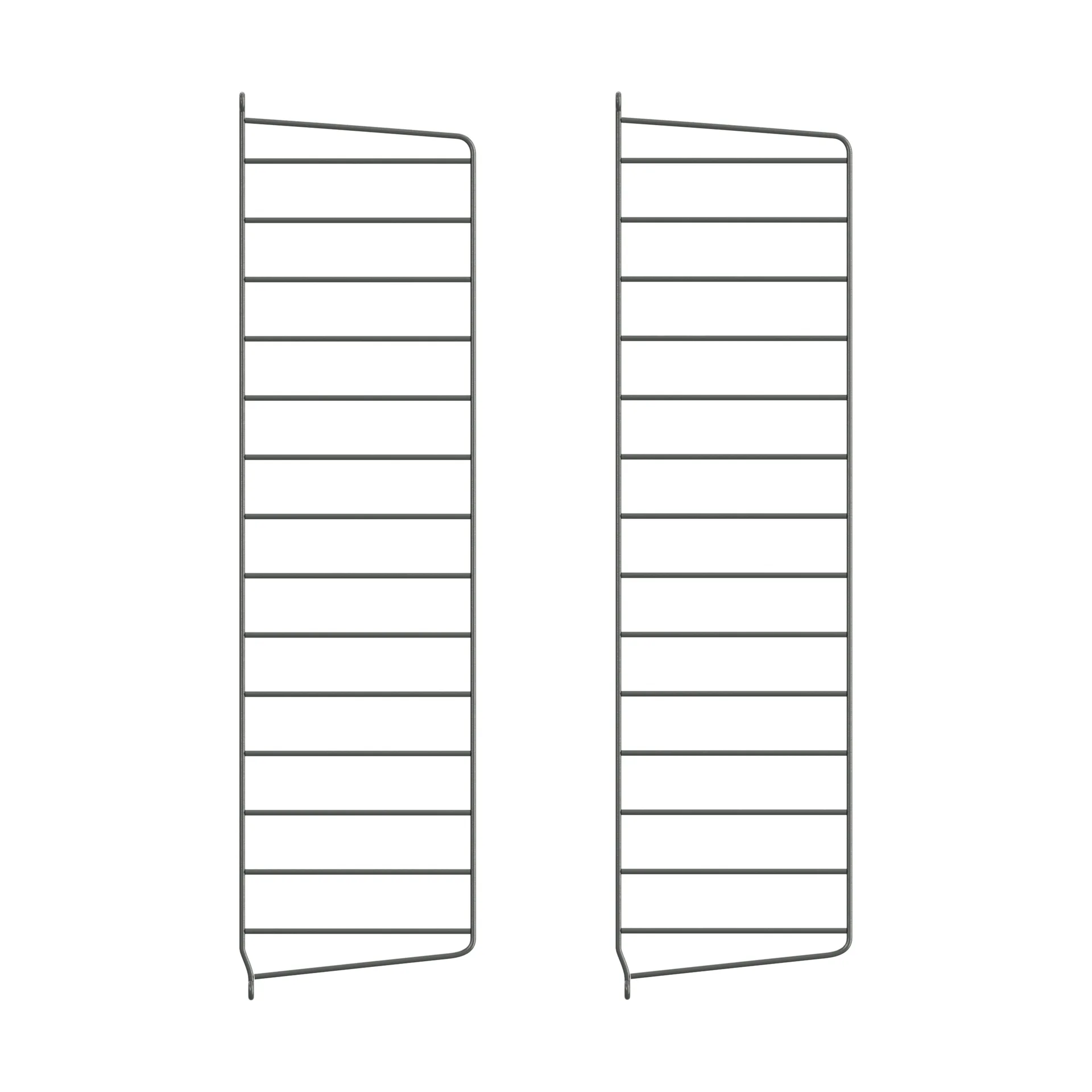 String wall panels, Dark grey, 75x20 cm, 2-pack String