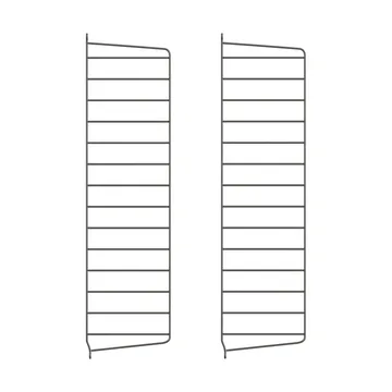 String wall panels - Dark grey, 75x20 cm, 2-pack - String