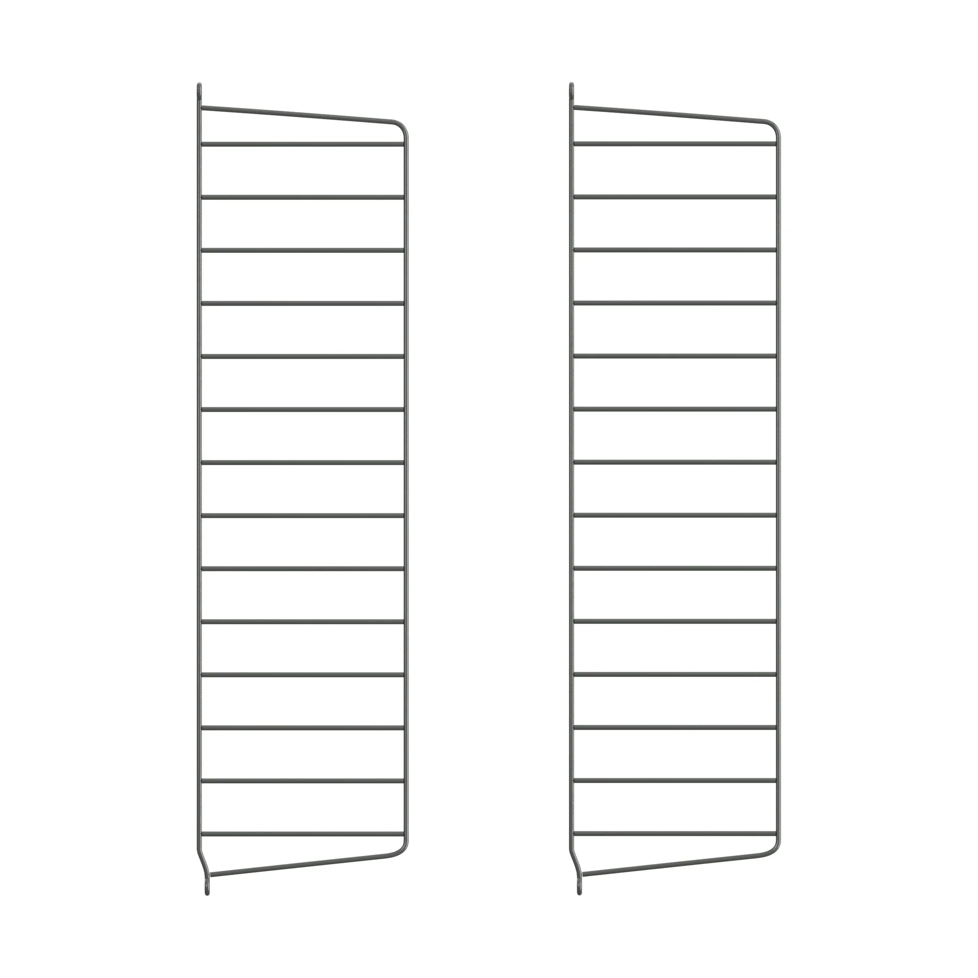 String wall panels, Dark grey, 75x20 cm, 2-pack String