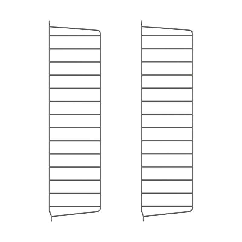 String String wall panels Dark grey, 75x20 cm, 2-pack