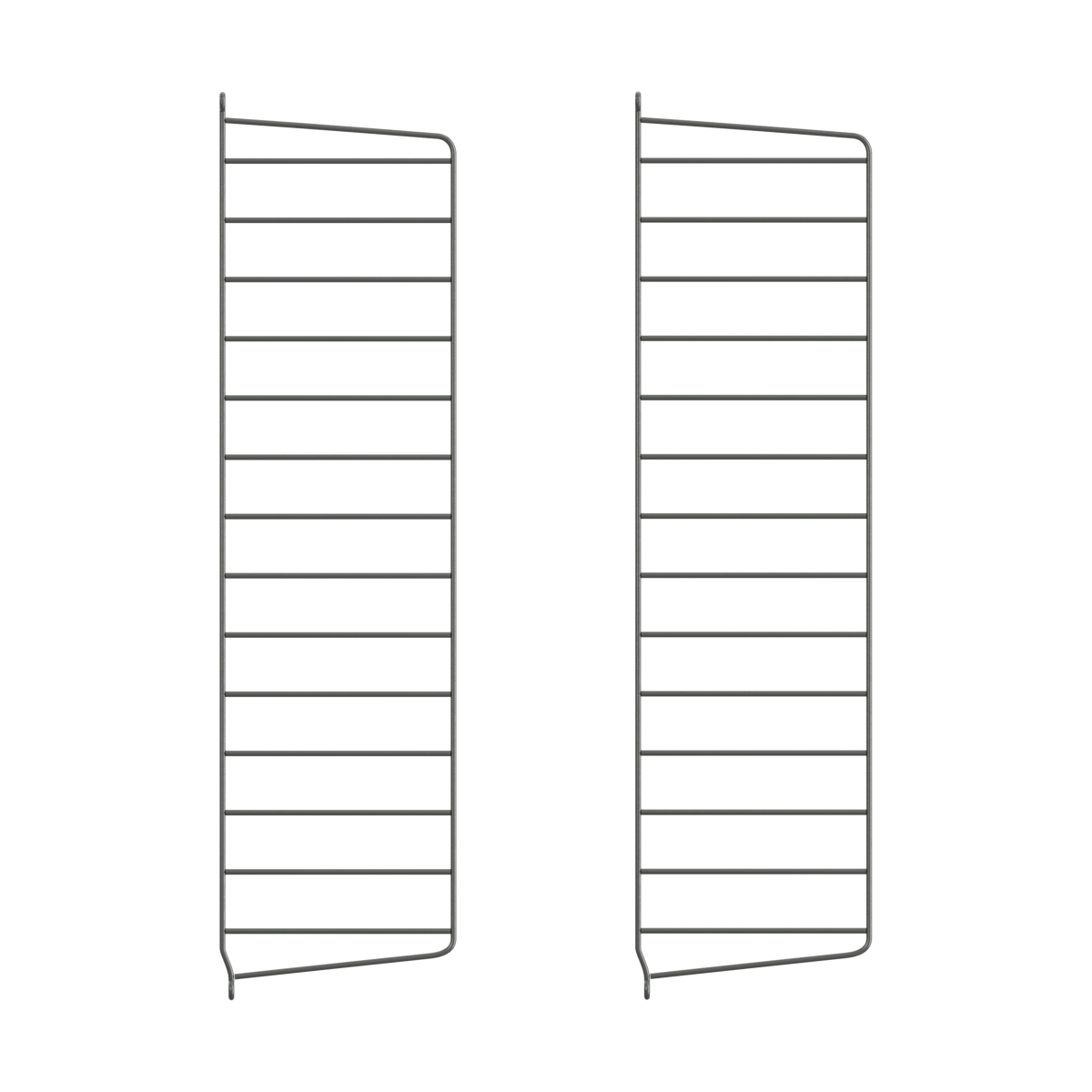 String wall panels Dark grey, 75x20 cm, 2-pack | Scandinavian Design | Shelves & shelving systems | Grey