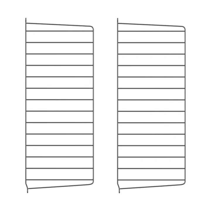 String wall panels - Dark grey, 75x30 cm, 2-pack - String