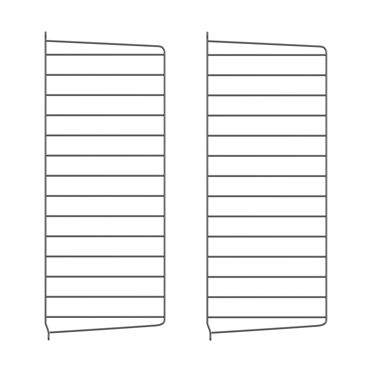 String wall panels Dark grey, 75x30 cm, 2-pack | Scandinavian Design | Shelves & shelving systems | Grey